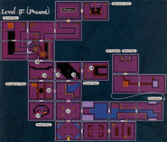 Mapa de la Cueva de la Sirena en el presente.