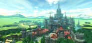 Castillo de Hyrule en Mario Kart 8.