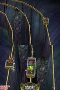 The mine cart section of Pirate Hideout