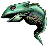 Artwork d'un bébé Dodongo dans Ocarina of Time