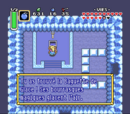 Baguette de Glace dans la caverne de Glace dans A Link to the Past.