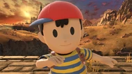 Ness sur le Pont d'Ordinn dans Super Smash Bros. Ultimate.
