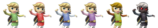Toon Link's palette swaps