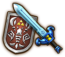 Hyrule Warriors Legends Light Sword Phantom Sword & Shield of Antiquity (Level 2 Light Sword)