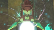 Mipha transmettant son pouvoir à Link.
