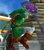 Link ejecutando el golpe de gracia en Soul Calibur II
