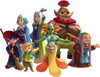 Les sept sages dans A Link Between Worlds