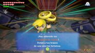 Link obteniendo los Brazaletes de Fuerza en The Wind Waker HD