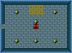 Une salle avec une énigme aquatique