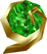 The Kokiri's Emerald as it appears in-game