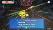 Link obteniendo las flechas de luz en The Wind Waker HD.