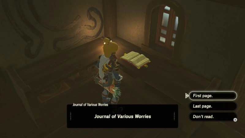 Journal Of Various Worries Zeldapedia Fandom
