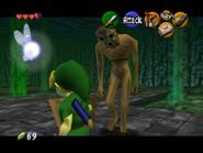 ReDead paralizando y apunto de atacar a Link en Ocarina of Time.