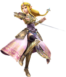 Render of Zelda wielding a Rapier