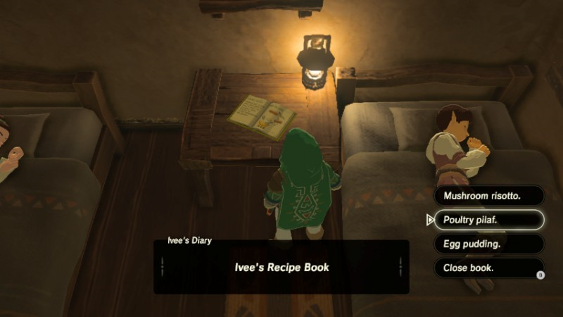 The BotW recipe book