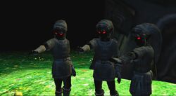 Dunkel Link symbolisiert die Hylianer