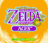 Title screen for Oracle of Ages