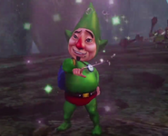 Tingle bailando en un ataque.