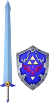 Biggoron's Sword and Hylian Shield (Soul Calibur II)