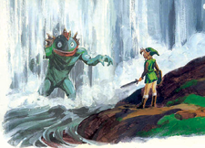 ALttP Link Meets King Zora Artwork