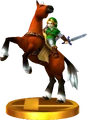 Trophy of Epona from Super Smash Bros. for Nintendo 3DS