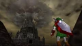 Link before Ganon's Castle in Ocarina of Time