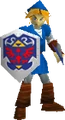 Link's Zora Tunic alternate costume in Super Smash Bros.