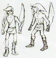 Concept art from Hyrule Historia