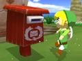 A Postbox heaves out a Letter, startling Link