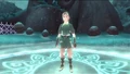 Link standing on a Trial Gate in a Silent Realm