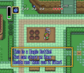 Link purchasing a Magic Bottle from the Street Merchant in A Link to the Past