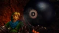 Power Gloves with Chain Chomp in Link's victory, as seen in Hyrule Warriors