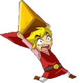 Red Link carrying a Force Gem in Battle Mode