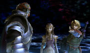 SSBB Subspace Emissary Ganondorf Zelda and Link