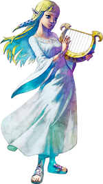 The Goddess Hylia reborn as Zelda