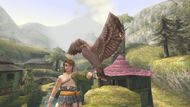 Link calls a Hawk in Ordon Village