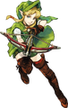 Linkle concept art from the Hyrule Warriors Artbook