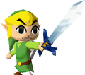 Link holding the Phantom Sword