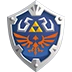 A promotional Hylian Shield emoji for the release of Skyward Sword HD