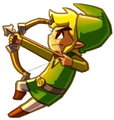 Artwork of Link with the Bow from Spirit Tracks