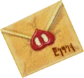 The back of Moblin's Letter from The Wind Waker