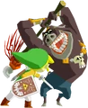 Moblin attacking Link