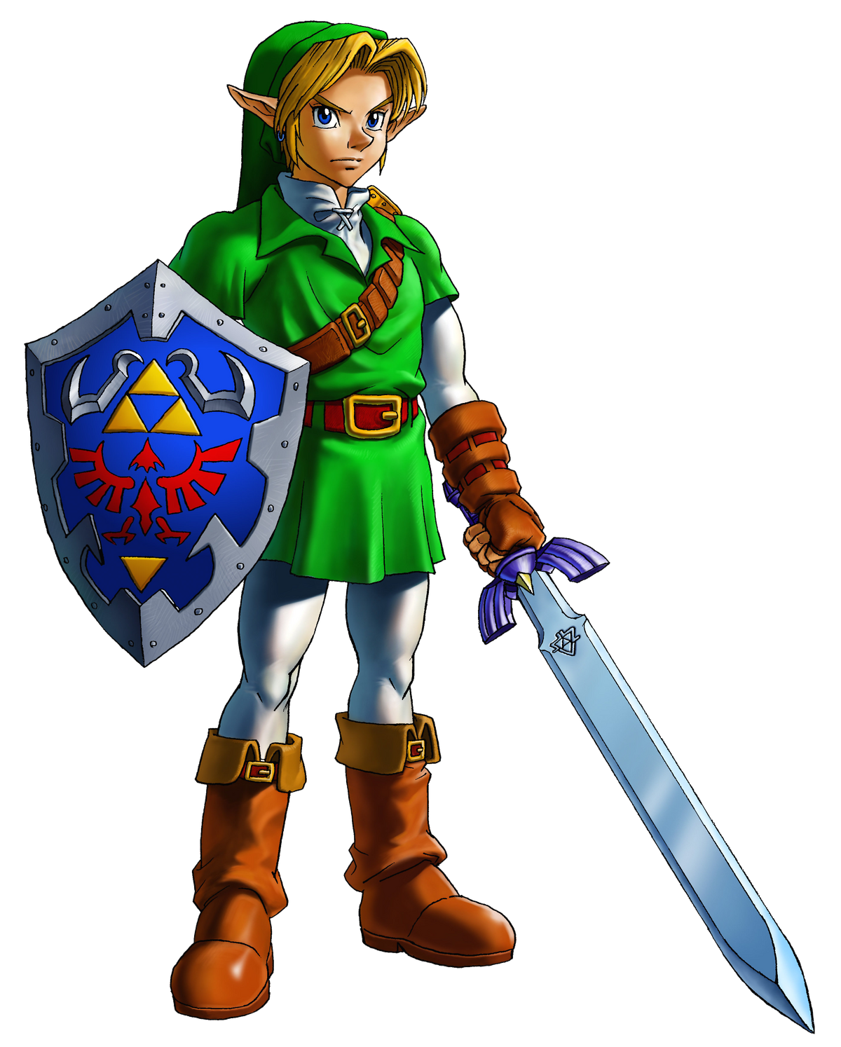 Zelda Ocarina Of Time Characters / Weapons / Items Card From Strategy Guide