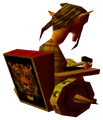 The tiger behind Anju's Grandmother's wheelchair from Majora's Mask