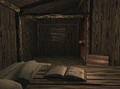 The inside of the Gravekeeper's Hut from Ocarina of Time