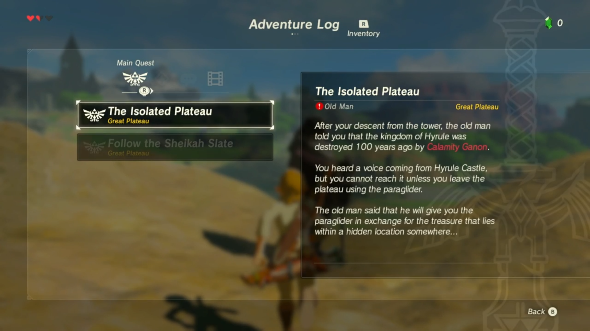 The Legend of Zelda: Breath of the Wild – Captured Memories Quest Guide –  Adventure Rules