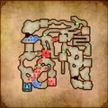 Map of Eldin Caves from Hyrule Warriors
