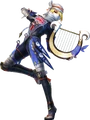 Sheik wielding the Goddess's Harp