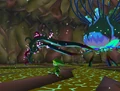 Gameplay, fighting against Kalle Demos in The Wind Waker
