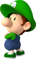 Luigi at a very young age, known as Baby Luigi